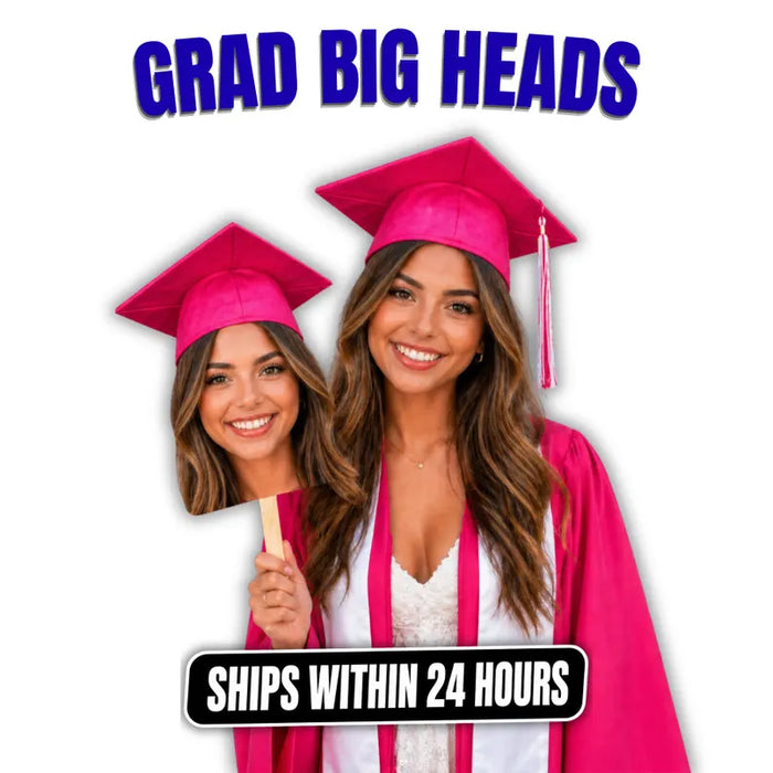 Graduation 2026 Big Heads on a Stick, Face on a Stick, Graduation Fan, Class of 2026, Fat Head Cut Out Sign, Gift for Graduate