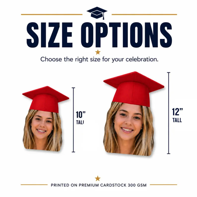 Graduation 2026 Big Heads on a Stick, Face on a Stick, Graduation Fan, Class of 2026, Fat Head Cut Out Sign, Gift for Graduate