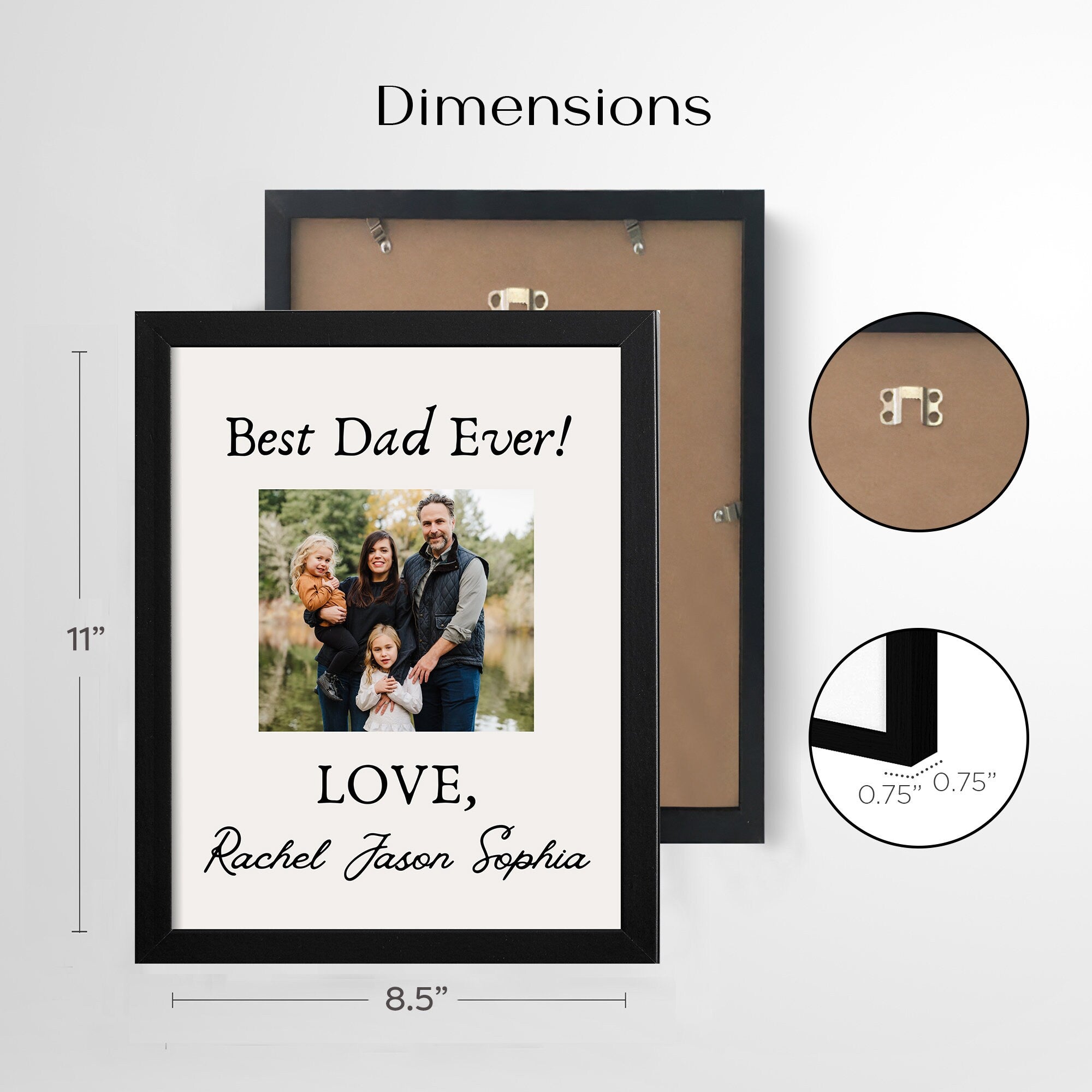 Fathers day gift - Fathers day gift from daughter-Best dad ever sign