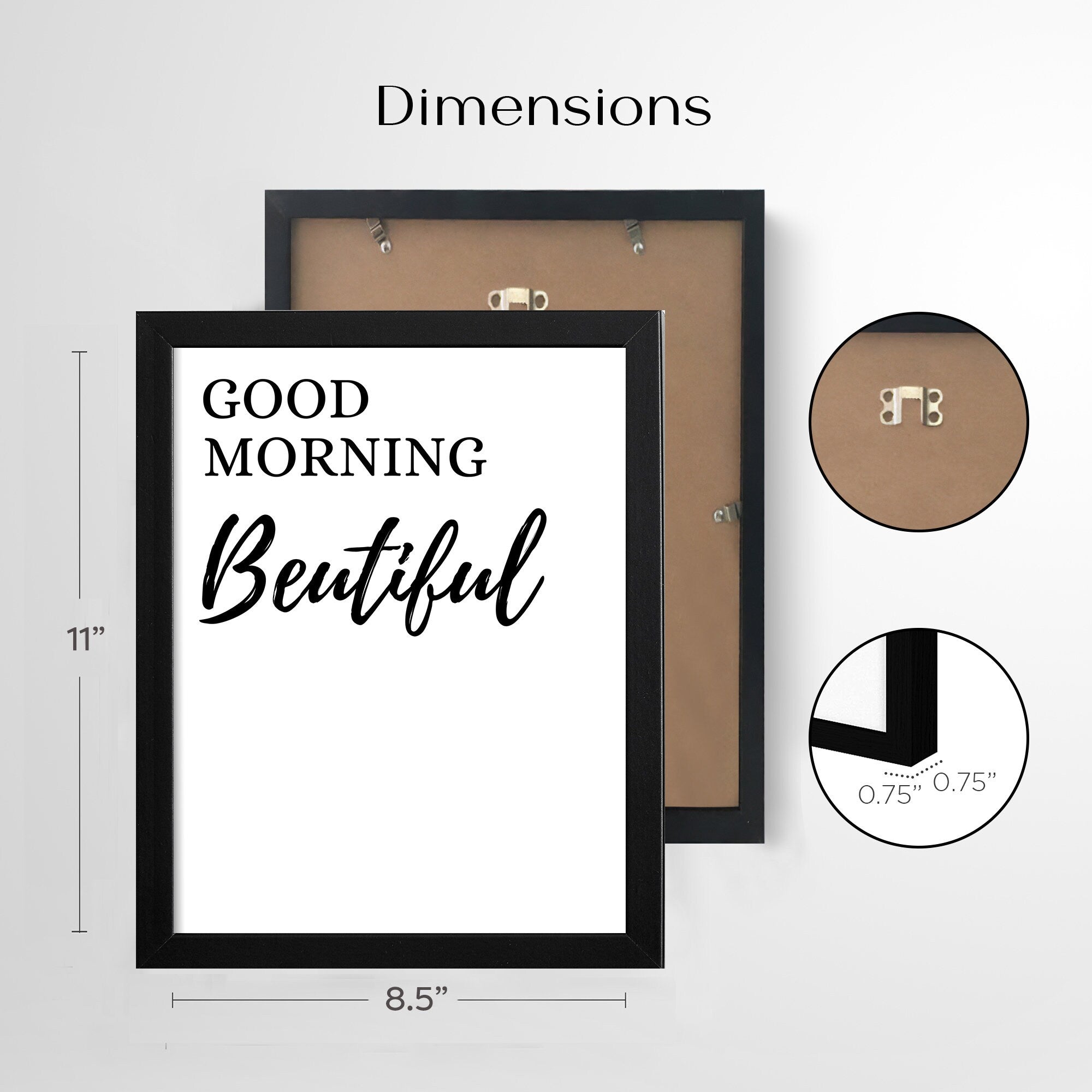 Good Morning Beautiful Hello There Handsome frames sign set, Bedroom sign, Farmhose decor