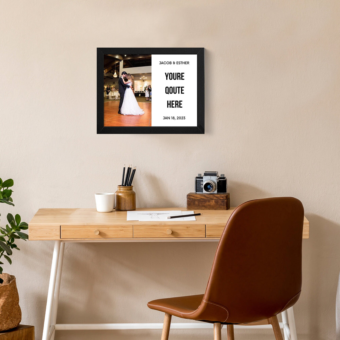 Custom Wedding Sign Framed - Anniversary Gift - custom framed Wedding Memory Wedding Anniversary Gift for Wife Husband Parents