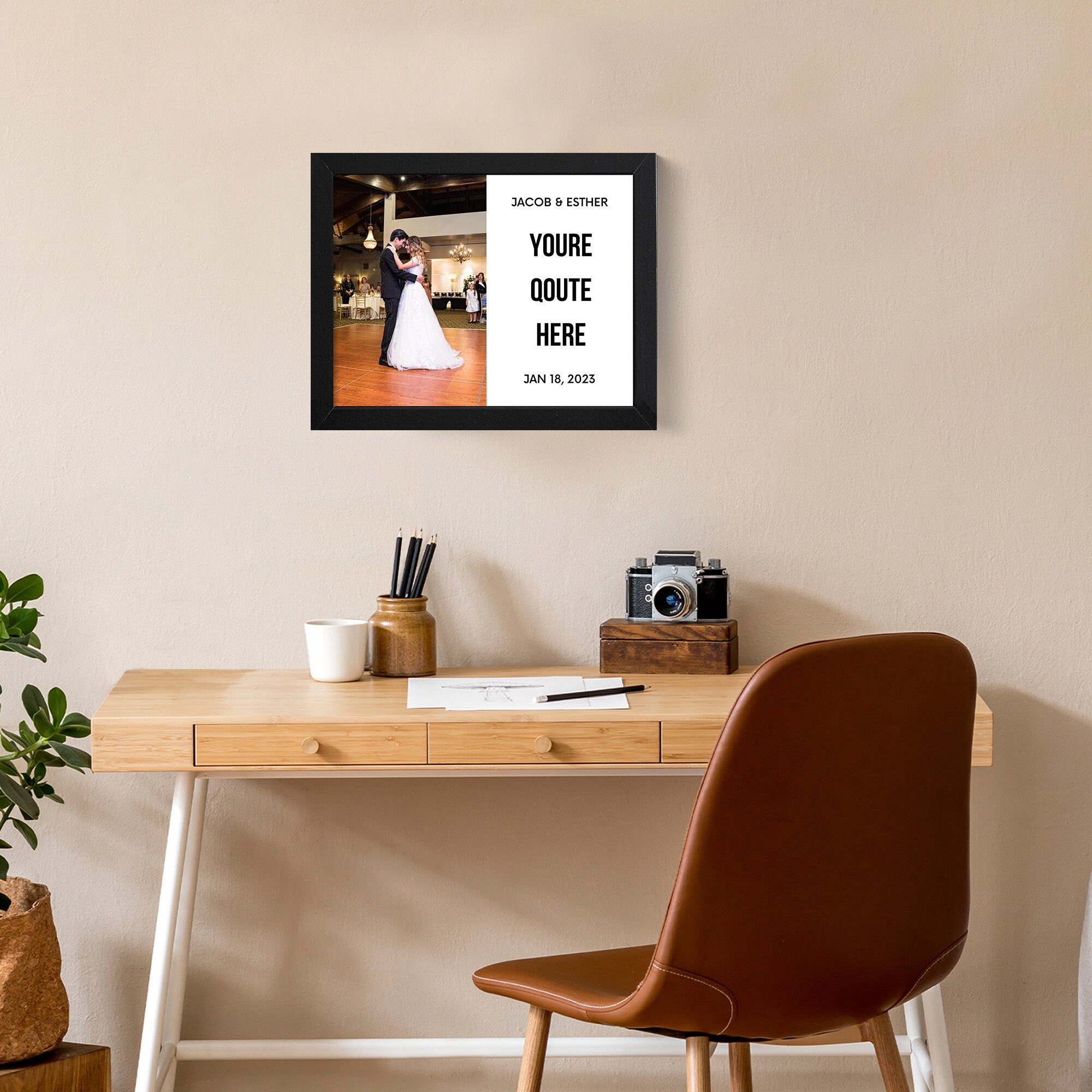 Custom Wedding Sign Framed - Anniversary Gift - custom framed Wedding Memory Wedding Anniversary Gift for Wife Husband Parents
