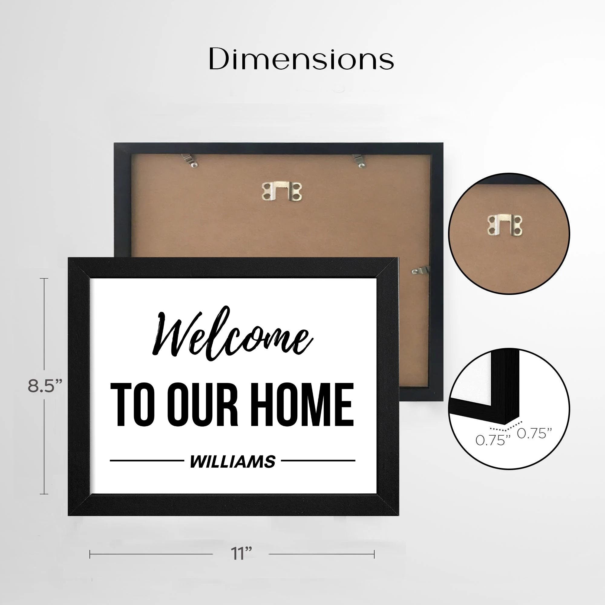 Welcome to our home - Personalized welcome to our home sign - Realtor gift for client -  Housewarming sign personalized