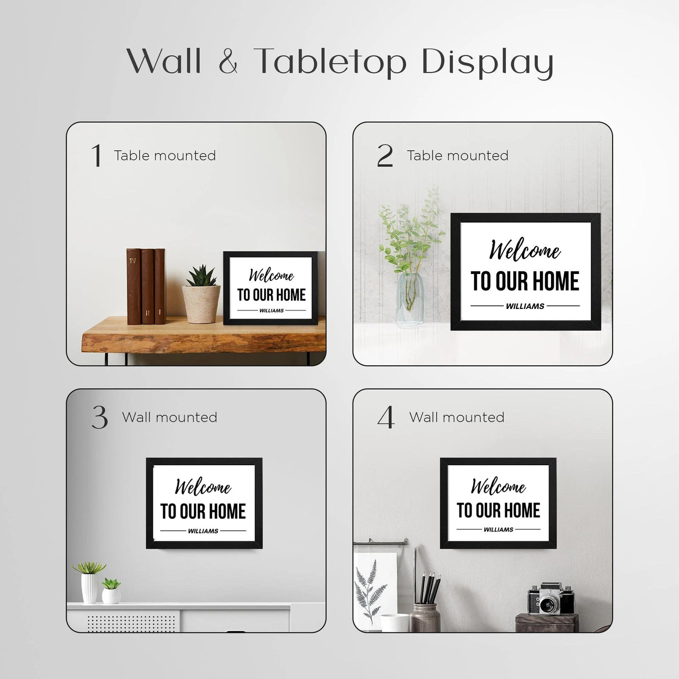 Welcome to our home - Personalized welcome to our home sign - Realtor gift for client -  Housewarming sign personalized