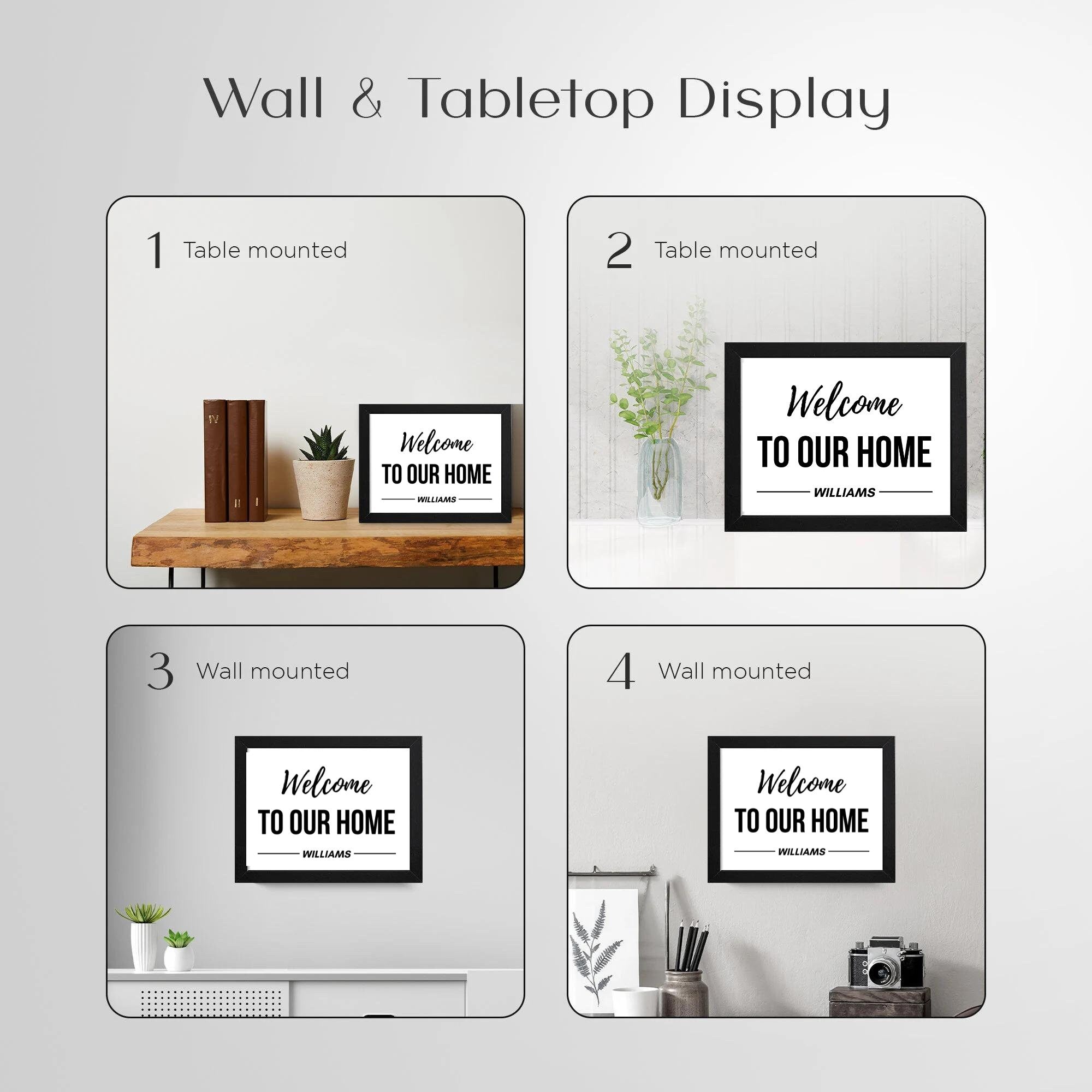 Welcome to our home - Personalized welcome to our home sign - Realtor gift for client -  Housewarming sign personalized