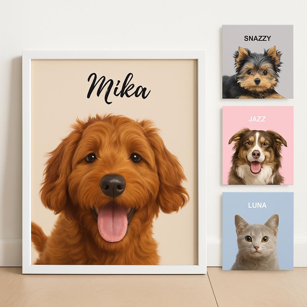 Custom Pet Portrait From Photo Custom Cat Portrait Custom Dog Portrait Pet Remembrance Gift Custom Dog Drawing Custom Dog Paintings