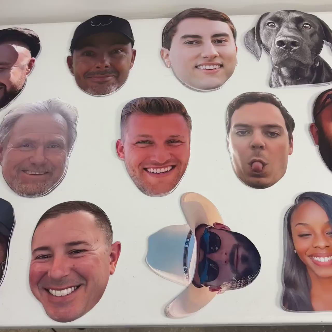 Face on A Stick Big Head Cutouts Big Head Graduation Face Bachelorette Party Sports Game Birthday Decorations Fat Head